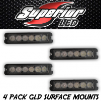 4-Pack GLD-6 TIR 6 Grill Lights