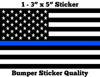 Thin Blue Line Sticker