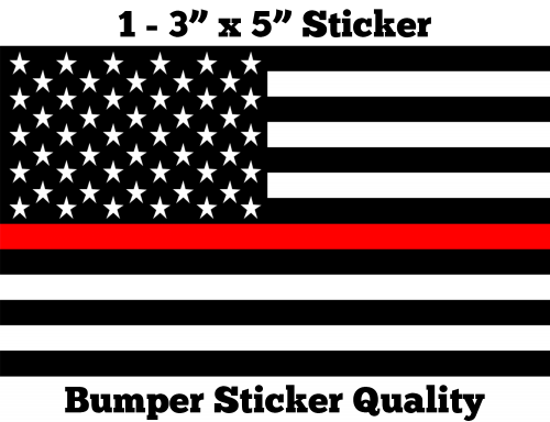 Thin Red Line Sticker